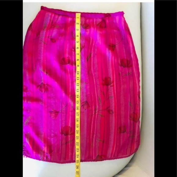 Worthington Skirt Sz 10 Elegant Bohemian Floral Roses Summer Skirt - Picture 6 of 12